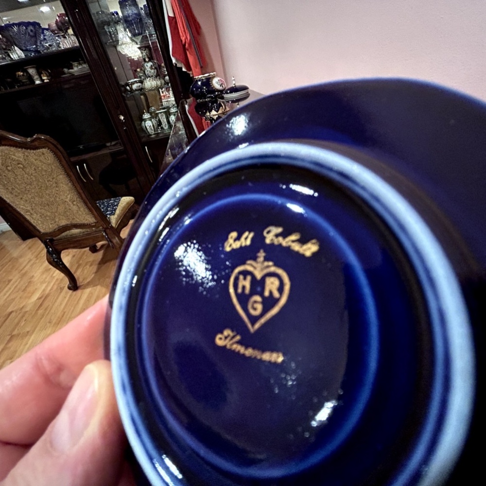 Ilmenau German Echt Kobalt Miniature Porcelain Collectable Cup and Saucer - Picture 7 of 10